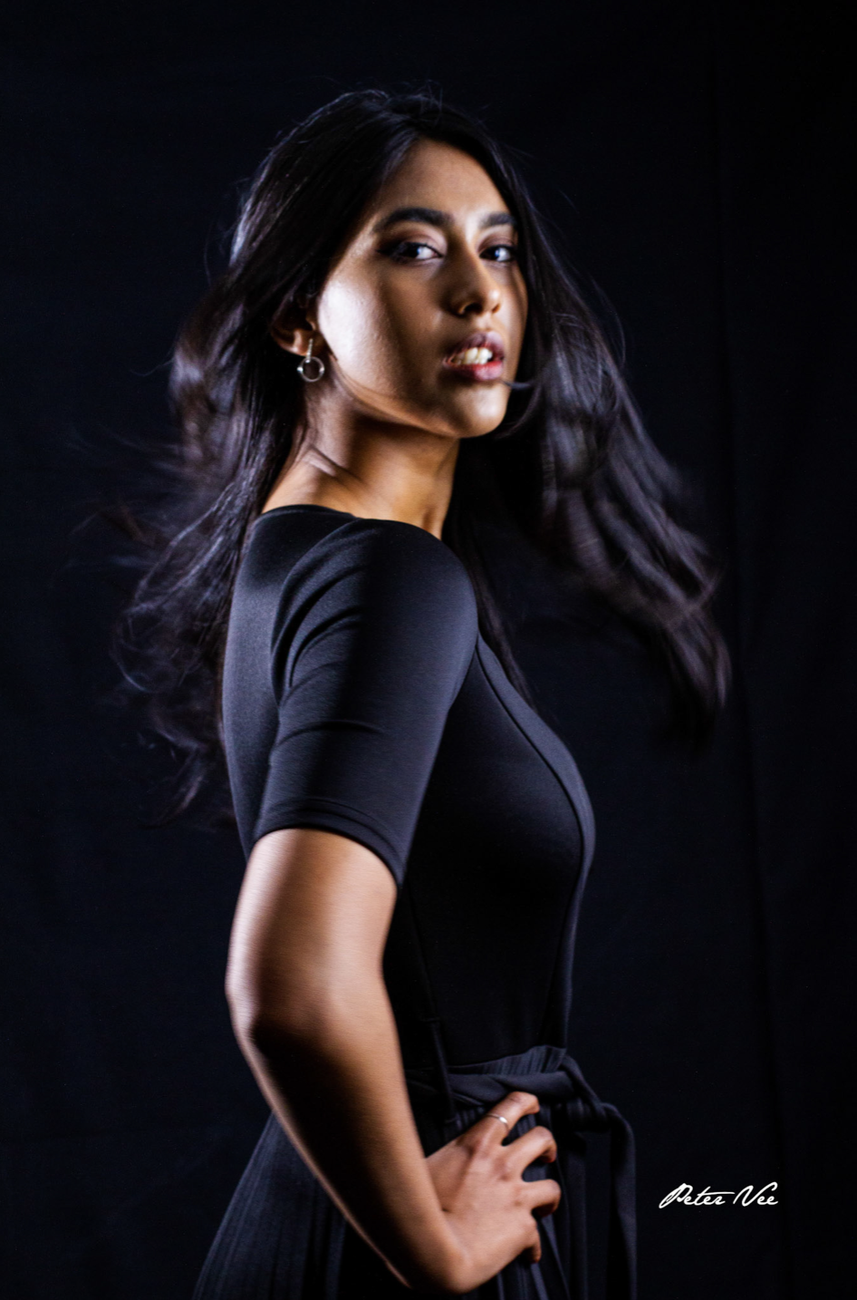 Studio fashion portrait art direction