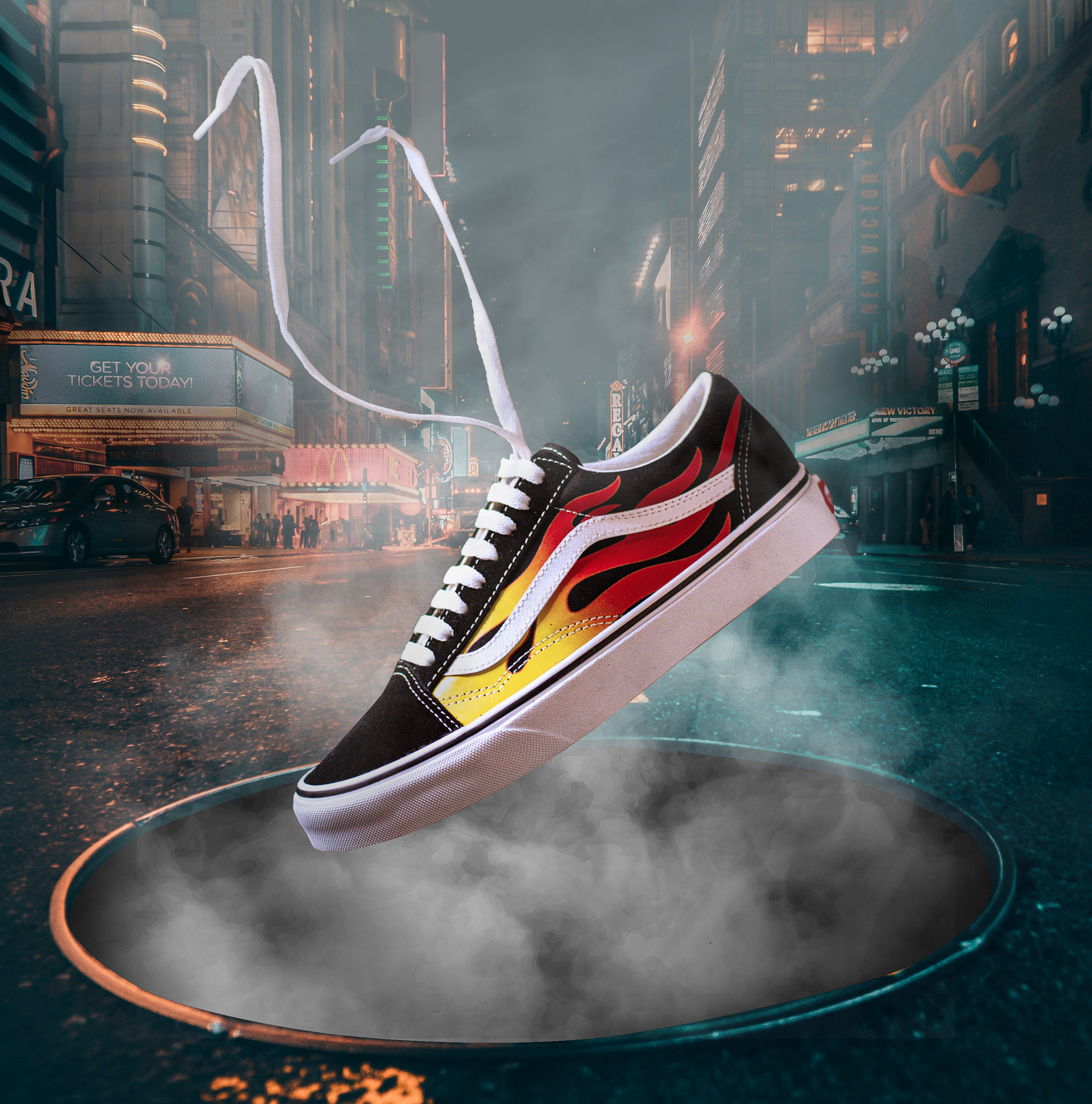 Street heat retouched campaign visual