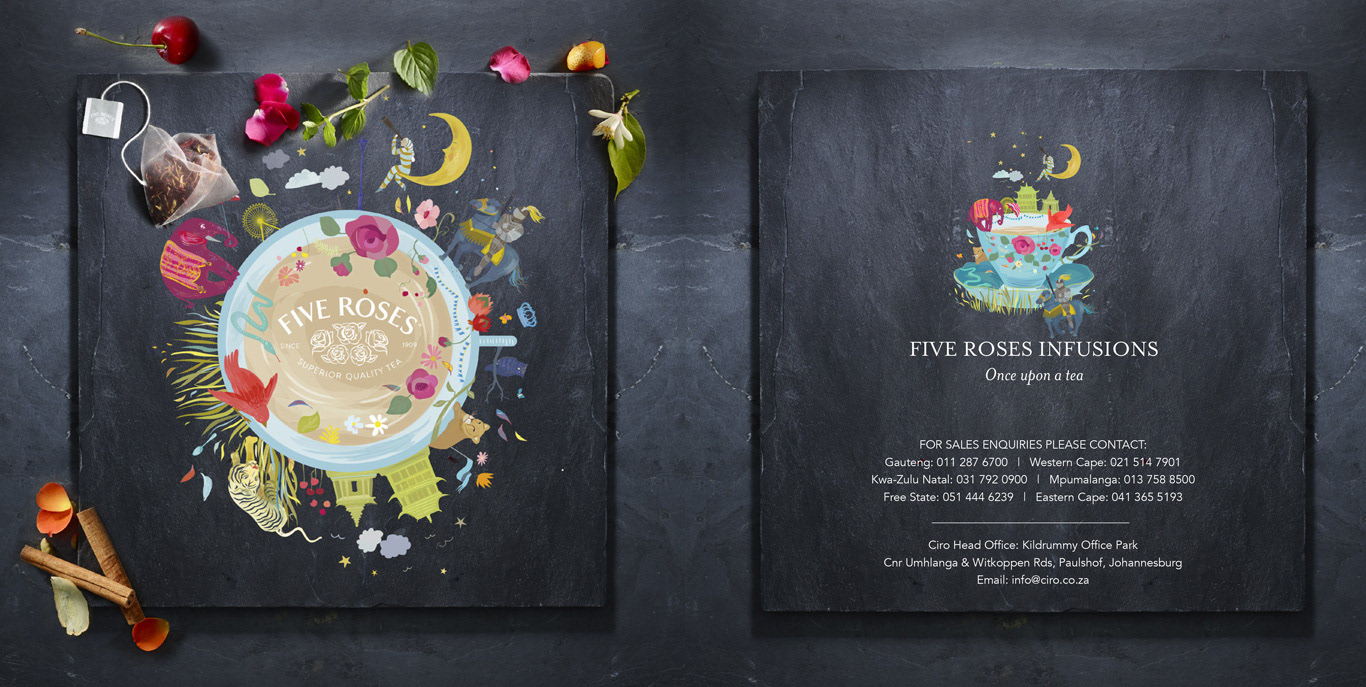 Five Roses Infusions packaging