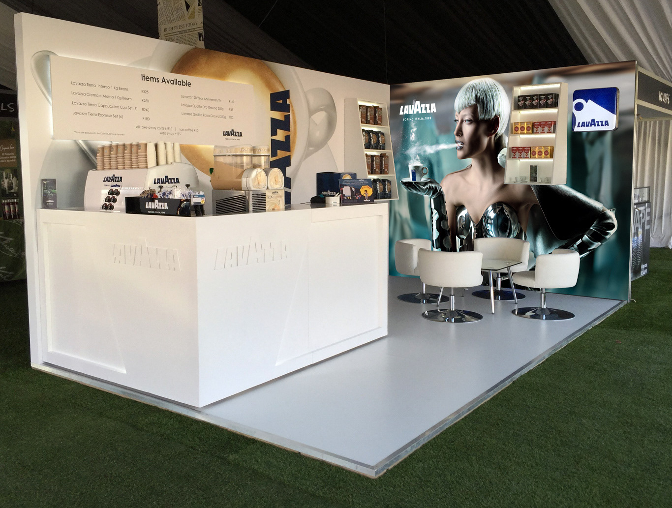 Lavazza retail activation stand